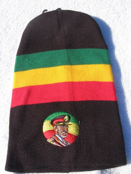SELASSIE~SKULLY~BLACK~ETHIOPIA~BEANIE~HAT~SKI~RASTA~REGGAE