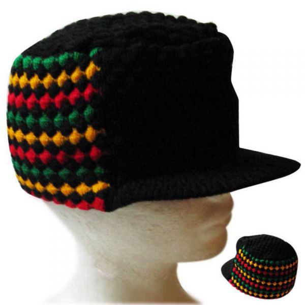 Rasta Beenie Kufi Cap Hat Jamaica Reggae Negril